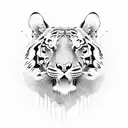 thai style tiger tattoo large tattoo design idea