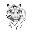 thai style tiger tattoo large tattoo design idea
