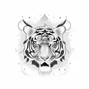 thai style tiger tattoo large tattoo design idea
