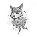 girly sister  tattoo design idea