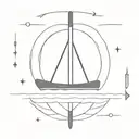 canoe paddle tattoo design idea
