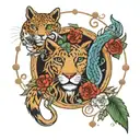 Sarah, Leo, August tattoo design idea