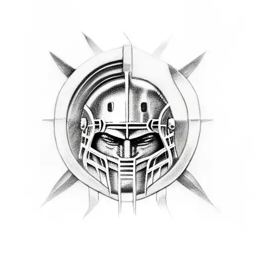 spartan warrior tattoo design idea