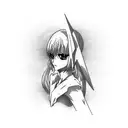 rei ayanami evangelio tattoo design idea