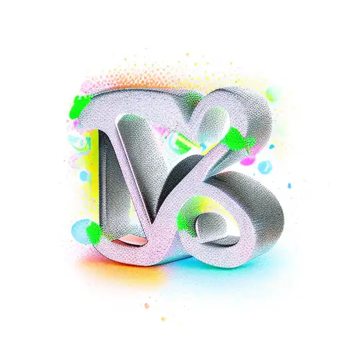 letters - S and P in a love theme tattoo design idea