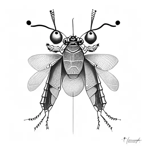 grasshopper  tattoo design idea