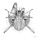 grasshopper  tattoo design idea