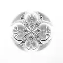 Sand Dollar with swirls tattoo design idea