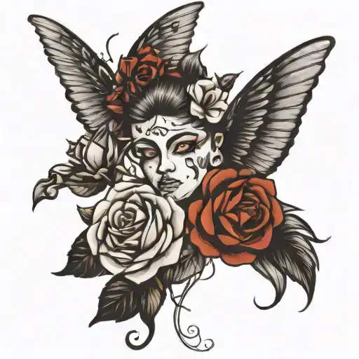 kuru kafa, kan, eros & psyche tattoo design idea
