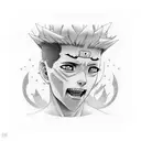 Shikamaru Nara with cigarrete tattoo design idea