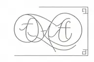 OTF INITIALS tattoo design idea