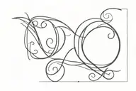 OTF INITIALS tattoo design idea