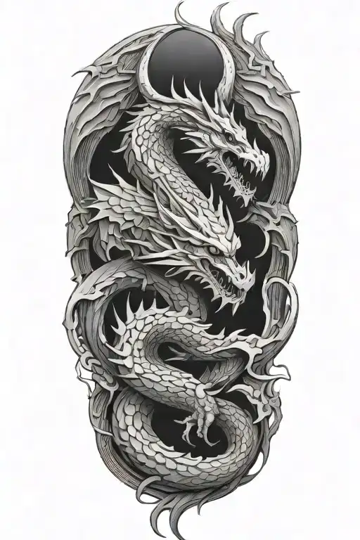 bahamut tattoo design idea
