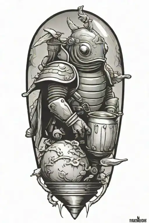 tonberry final fantasy 7  tattoo design idea