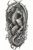 bahamut tattoo design idea