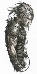 final fantasy 7 tattoo design idea