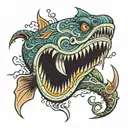 leviathan tattoo design idea