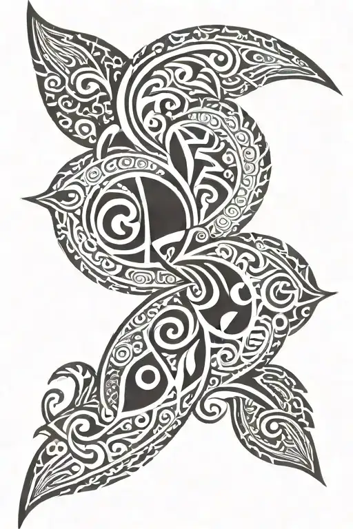 Maori style tattoo design idea