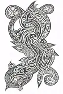 Maori style tattoo design idea