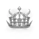 kings crown broken celtic tattoo design idea