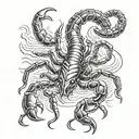 Scorpion mixed 22  tattoo design idea