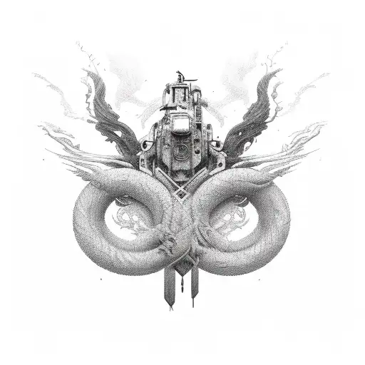 thunderbolt tattoo design idea