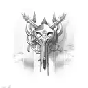 thunderbolt tattoo design idea