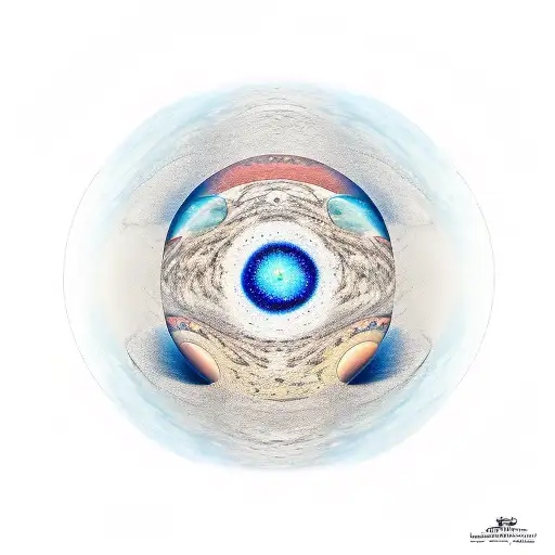 photography with planets and stars align tattoo design idea