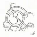 triskel bdsm with inital tattoo design idea
