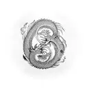 Dragon, Koi Fish, yin and yang tattoo design idea
