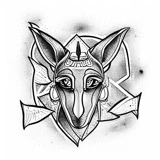 Anubis tattoo design idea