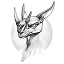 Anubis with Ankh Symbol tattoo design idea