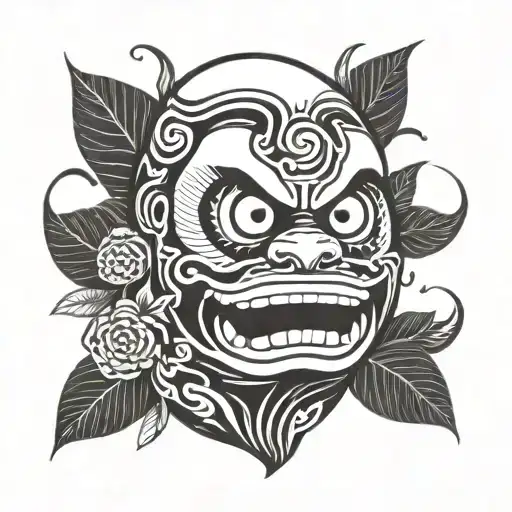 Daruma tattoo design idea