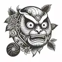 Daruma tattoo design idea