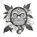 Daruma tattoo design idea