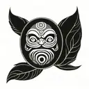 daruma doll tattoo design idea