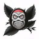 daruma doll tattoo design idea