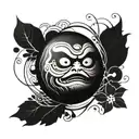 daruma doll tattoo design idea