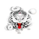 japanese clouds tattoo design idea