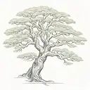 african tree acacia tree tattoo design idea