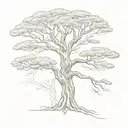 african tree acacia tree tattoo design idea