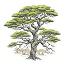 african tree acacia tree tattoo design idea