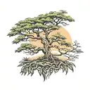 african tree acacia tree tattoo design idea
