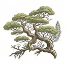 african tree acacia tree tattoo design idea