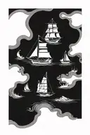 burn the boats tattoo design idea