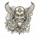 father memory  tattoo design idea