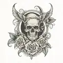 father memory  tattoo design idea