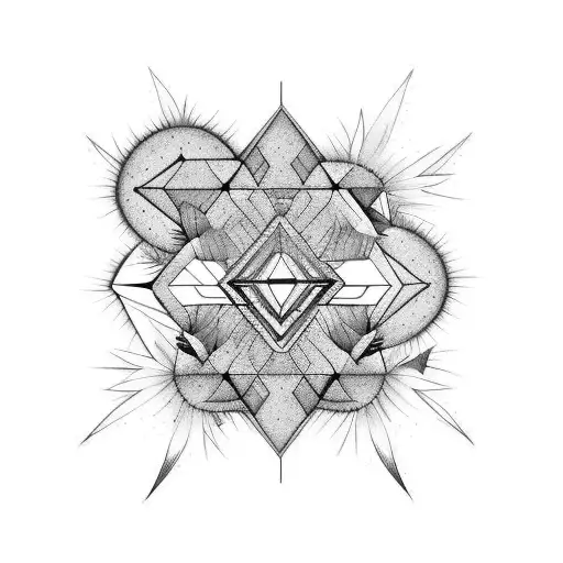 botanical mixture prickly pear cactus, fireweed  tattoo design idea