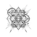 botanical mixture prickly pear cactus, fireweed  tattoo design idea