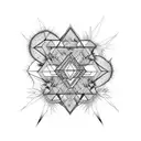 botanical mixture prickly pear cactus, fireweed  tattoo design idea